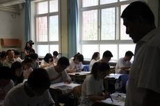 学生利用ipad上课